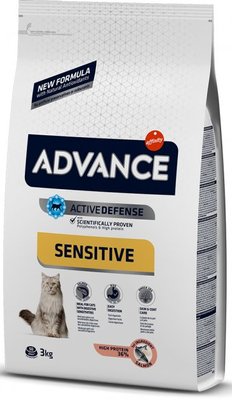 Корм Advance Cat Sensitive Salmon & Rice сухий для котів з чутливим травленням з лососем 3 кг 8410650151656 фото