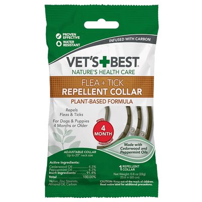 Нашийник від бліх та кліщів для собак Vet's Best Flea Tick Repellent Collar 60 см 0031658106097 фото