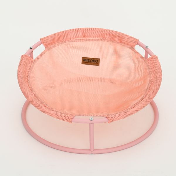 MISOKO&CO Pet bed round лежак складной для собак и кошек, 45x45x22 см, розовый 1 477 грн фото