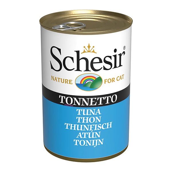 Schesir Tuna Can вологий корм для котів з тунцем у желе 140 гр 8005852270016 фото