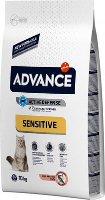 Корм Advance Cat Sensitive Salmon & Rice сухий для котів з чутливим травленням з лососем 10 кг 8410650239194 фото
