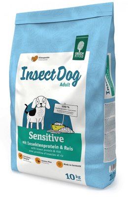 Корм Green Petfood InsectDog Sensitive Adult сухий гіпоалергенний з білком комах для дорослих собак 10 кг 4032254748083 фото