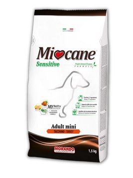 Morando MioCane Mini Sensitive Turkey Monoprotein сухой корм с индейкой для взрослых собак мелких пород 1.5 кг 8007520080378 фото