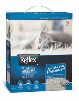 Reflex Unscented бентонітовий наповнювач для котячого туалету без запаху 10 л TKMREF0007 фото