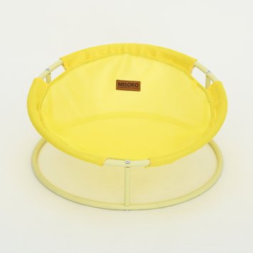 MISOKO&CO Pet bed round лежак складной для собак и кошек, 45x45x22 см, желтый HOOP31832 фото