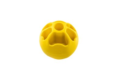 Іграшка для собак FIBOO Snack fibooll, 6.5 см, жовта FIB0083 фото