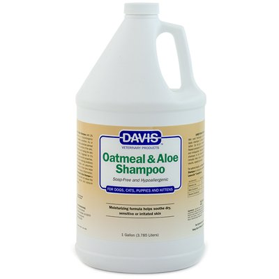 Шампунь гіпоалергенний для собак і котів Davis Oatmeal & Aloe 3.79 л OASG фото