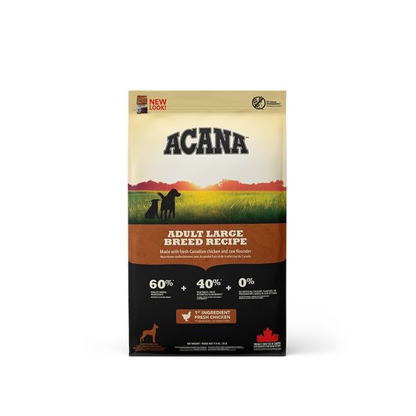 Acana Adult Large Breed Recipe сухий корм з м'ясом птиці для собак великих порід будь-якого віку 11.4 кг 0064992521110 фото