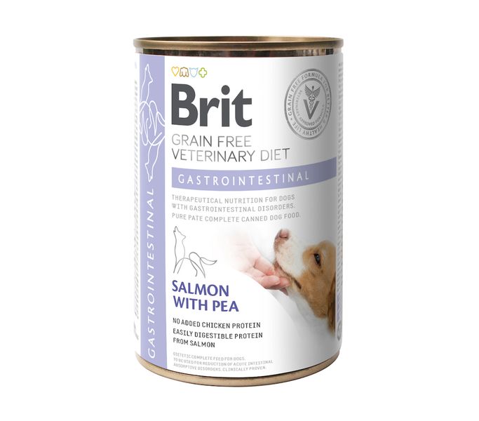 Brit VD Dog Gastrointestinal влажный корм для собак с заболеваниями ЖКТ 400 гр 8595602536153 фото