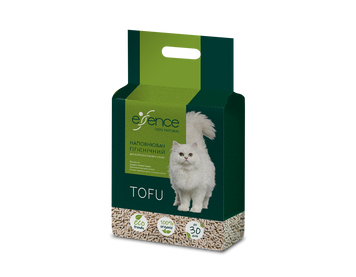 Essence Tofu соевый наполнитель для кошачьего туалета мелкий без запаха 6 л 4820261920055 фото