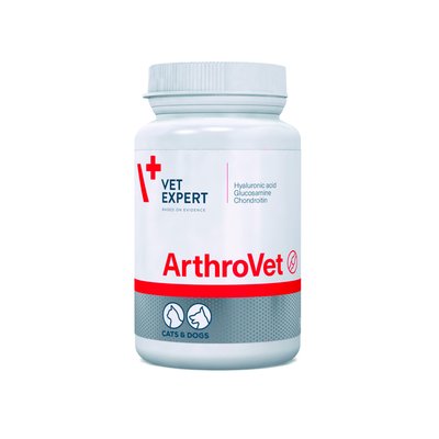 Вітаміни VetExpert ArthroVet HA для зміцнення суглобів у котів та собак 60 табл 5907752658211 фото