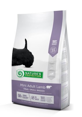Корм Nature's Protection Mini Adult Lamb Small Breeds сухий з ягнятиною для дорослих собак малих порід 2 кг NPS45734 фото