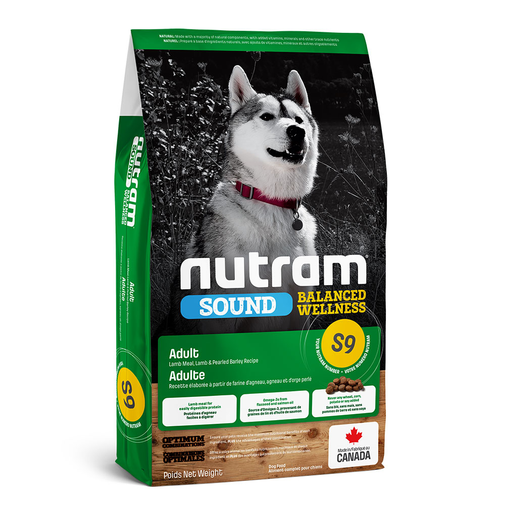 Photos - Dog Food Nutram Корм  S9 Sound Balanced Wellness Lamb Adult Dog сухий з ягнятиною дл 