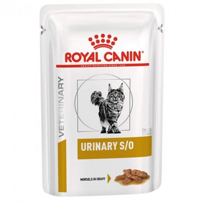 Корм Royal Canin Urinary S/O Feline Pouches вологий для котів при захворюваннях нижніх сечовивідних шляхів 85 гр 9003579027721 фото