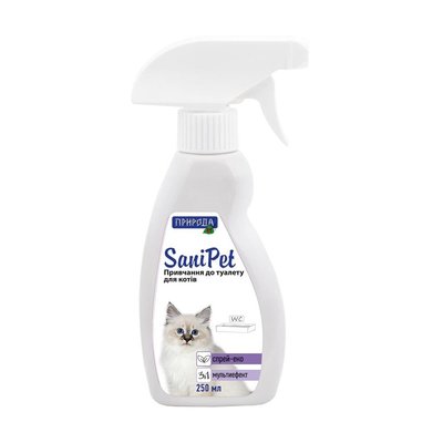 Спрей-притягивательдля приучения к туалету кошек  ProVET Sani Pet 250 мл 4823082405626 фото