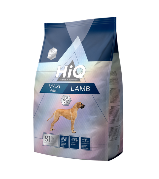 HiQ Maxi Adult Lamb сухий корм з ягнятиною для дорослих собак великих порід 2.8 кг HIQ45882 фото