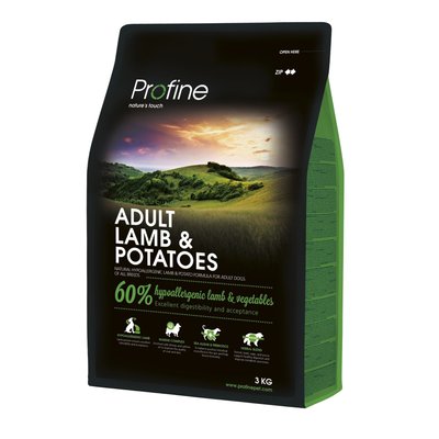Корм Profine Dog Adult Lamb & Potatoes сухий з ягнятком та картоплею для дорослих собак 3 кг 8595602517541 фото
