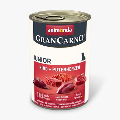 Корм Animonda Gran Carno вологий з яловичиною та індичкою для щенят 400 гр 4017721827287 фото