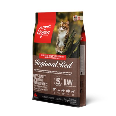 Корм Orijen Regional Red Cat сухий з шістьма видами м'яса для котів будь-якого віку 5.4 кг 0064992282547 фото