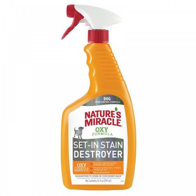 Спрей Nature's Miracle Set-In Stain Destroyer Oxy Formula для видалення плям та запахів від собак 709 мл 018065981721 фото