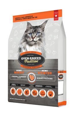 Корм Oven-Baked Tradition Semi-Moist Cat Adult Turkey напіввологий з індичкою для дорослих котів 1.36 кг 9904-3 фото