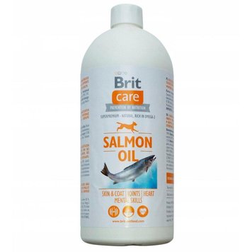 Brit Care Salmon Oil масло лосося для собак 1 л 8594031442868 фото