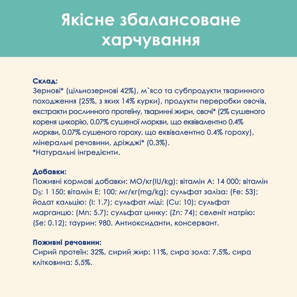 Cat Chow Hairball Control сухий корм для котів для виведення вовни 15 кг 5997204514523 фото