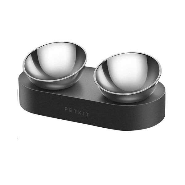 Petkit Fresh Nano Metal 15° Adjustable Cat Feeding Bowl миски для котів та собак на підставці, 2 х 0.48 л P5201 фото