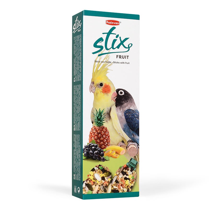 Photos - Bird Food Padovan Ласощі для птахів  Stix Fruit Parrocchetti 100 гр 