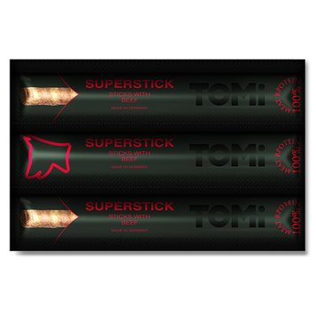 TOMi Sticks Dog Beef лакомство для кошек с говядиной 3 шт х 10 гр 4003024180143 фото