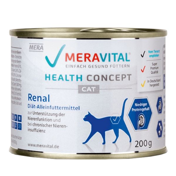 Корм MERA MVH Renal вологий для котів із захворюваннями нирок 200 гр 4025877602030 фото