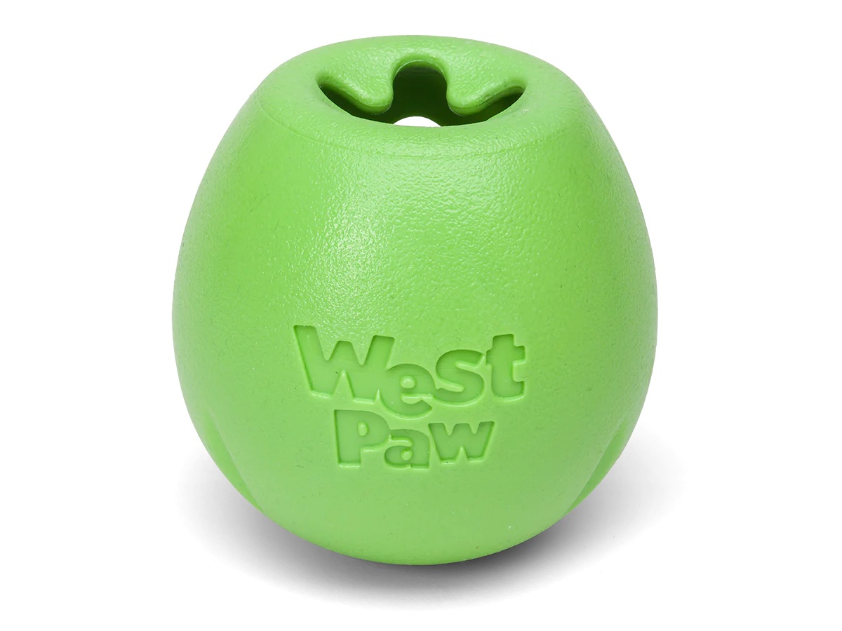 Фото - Игрушка для собаки West Paw Іграшка для собак  Rumbl зелена, 10 см 