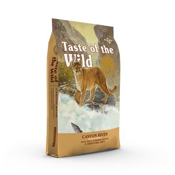 Taste of the Wild Canyon River Feline Formula сухой корм с форелью и копченым лососем для кошек всех возрастов 2 кг 0074198612383 фото