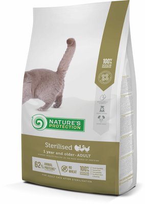 Корм Nature's Protection Sterilised сухий для стерилізованих котів та кішок 2 кг NPS45776 фото