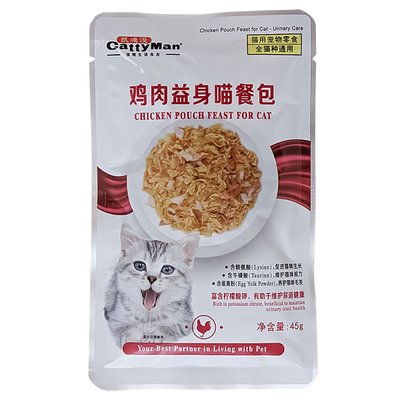 Корм CattyMan Urinary Care Chicken Feast вологий з макрелью для котів схильних до СКХ 45 гр 6941333415571 фото