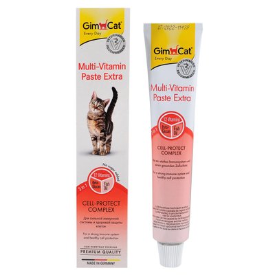 Мультивитаминная паста GimCat Multi-Vitamin Paste Extra для котов 50 гр 4002064401300 фото