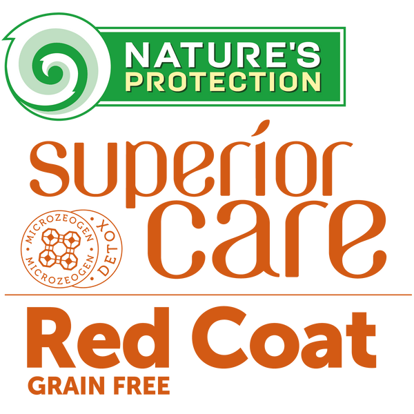 Корм Nature's Protection Superior Care Red Coat Grain Free Adult All Breeds with Salmon сухий з лососем для дорослих собак з рудим забарвленням вовни 4 кг NPSC47234 фото