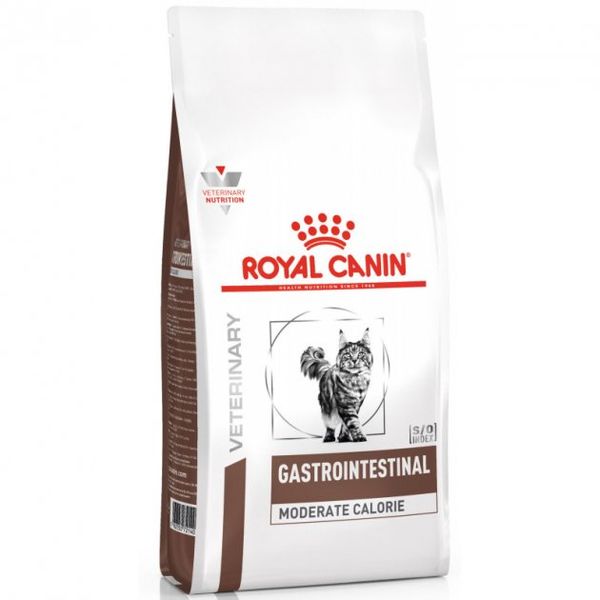 Royal Canin Gastrointestinal Moderate Calorie Feline сухой корм для котов с проблемами пищеварения и избыточным весом 2 кг 3182550771290 фото