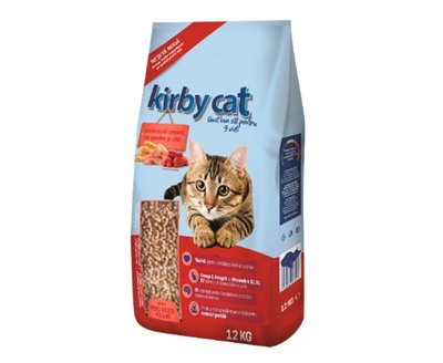 Корм Kirby Cat сухий з куркою та яловичиною для дорослих котів 12 кг 5948308003819 фото