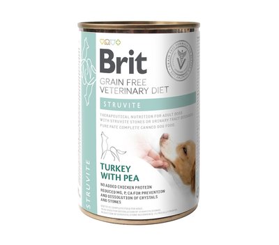 Корм Brit VD Dog Struvite влажный для собак с заболеваниями нижних мочевыводящих путей 400 гр 8595602536078 фото