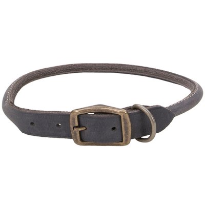Ошейник кожаный Coastal Circle-T Round Dog Collar, 40 см х 1 см, серый 03215_SLG16 фото