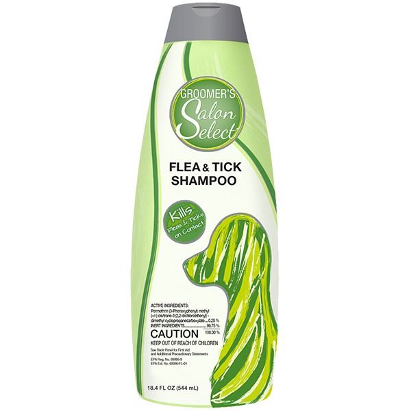 SynergyLabs Groomer's Salon Select Flea & Tick Shampoo шампунь від бліх та кліщів, 544 мл 736990040503 фото