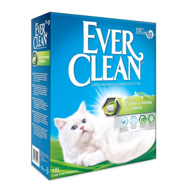 Ever Clean Extra Strong Clumping Scented бентонитовый наполнитель для кошачьего туалета с ароматом 10 л 5060255492161 фото