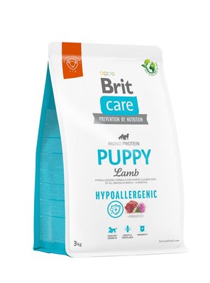 Корм Brit Care Puppy All Breed Lamb Hypoallergic сухий гіпоалергенний з ягнятком для цуценят всіх порід 3 кг 8595602558964 фото