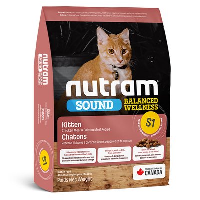 Корм Nutram S1 Sound Balanced Wellness Kitten сухий для кошенят 20 кг 2000000006260 фото