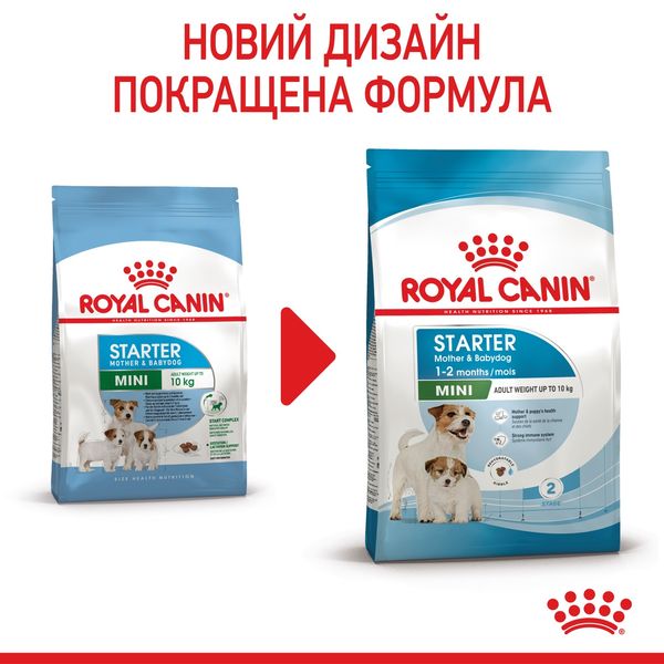 Royal Canin Mini Starter сухой корм для щенков и беременных и кормящих собак 8 кг 2 546 грн фото