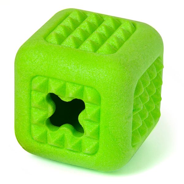 Flamingo Foam Dina Cube іграшка для собак, 6.5 см, зелений 5400585072747 фото