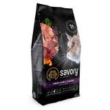 купить Savory Adult Cat Steril Fresh Lamb & Chicken низькозерновий сухий корм з ягнятком та куркою для стерилізованих котів 2 кг 4820232630112 фото