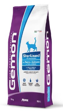 Gemon Cat Sterilised сухой корм с тунцом и лососем для стерилизованных котов 2 кг 8009470297165 фото