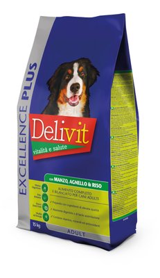Корм DeliVit Excellence Adult Dog Beef & Lamb сухий з яловичиною та ягням для дорослих собак 15 кг 8014556125461 фото